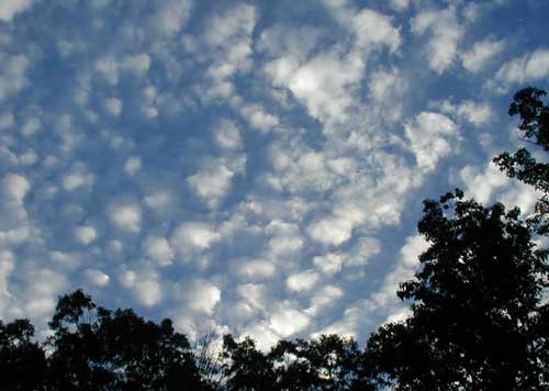 Beautiful morning sky in the mountains of southcentral Pennsylvania.